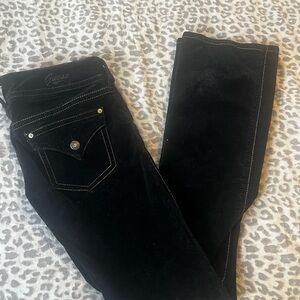 Guess Black Denim Pants with Contrast Stitching